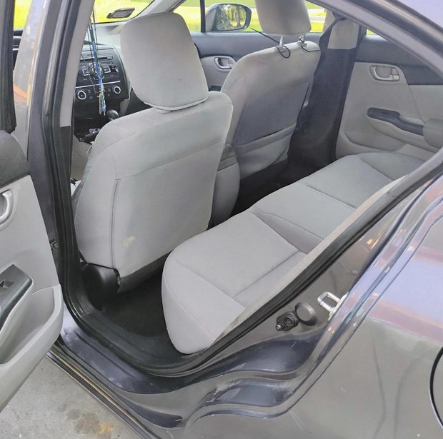 The clean back seat