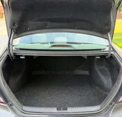 The open trunk, room for two large cases