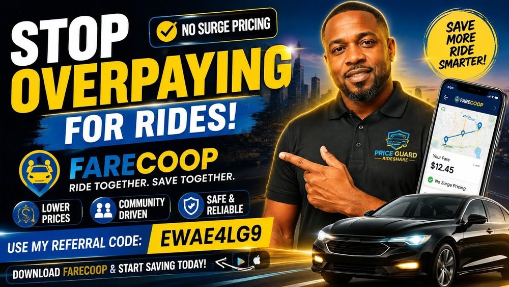 Price Guard Rideshare video: Stop overpaying for rides: discover FareCoop